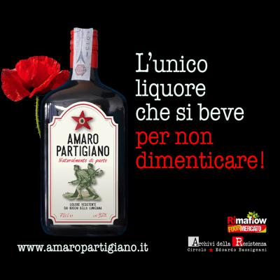 locandina amaro partigiano 25 aprile