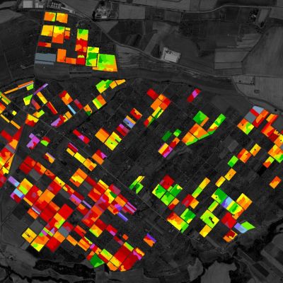 i vigneti del vulture dal satellite