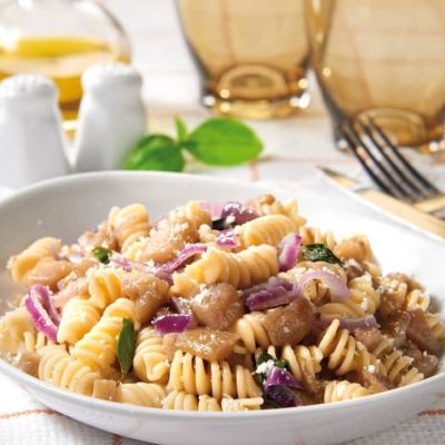 I fusilli vegani alle melanzane